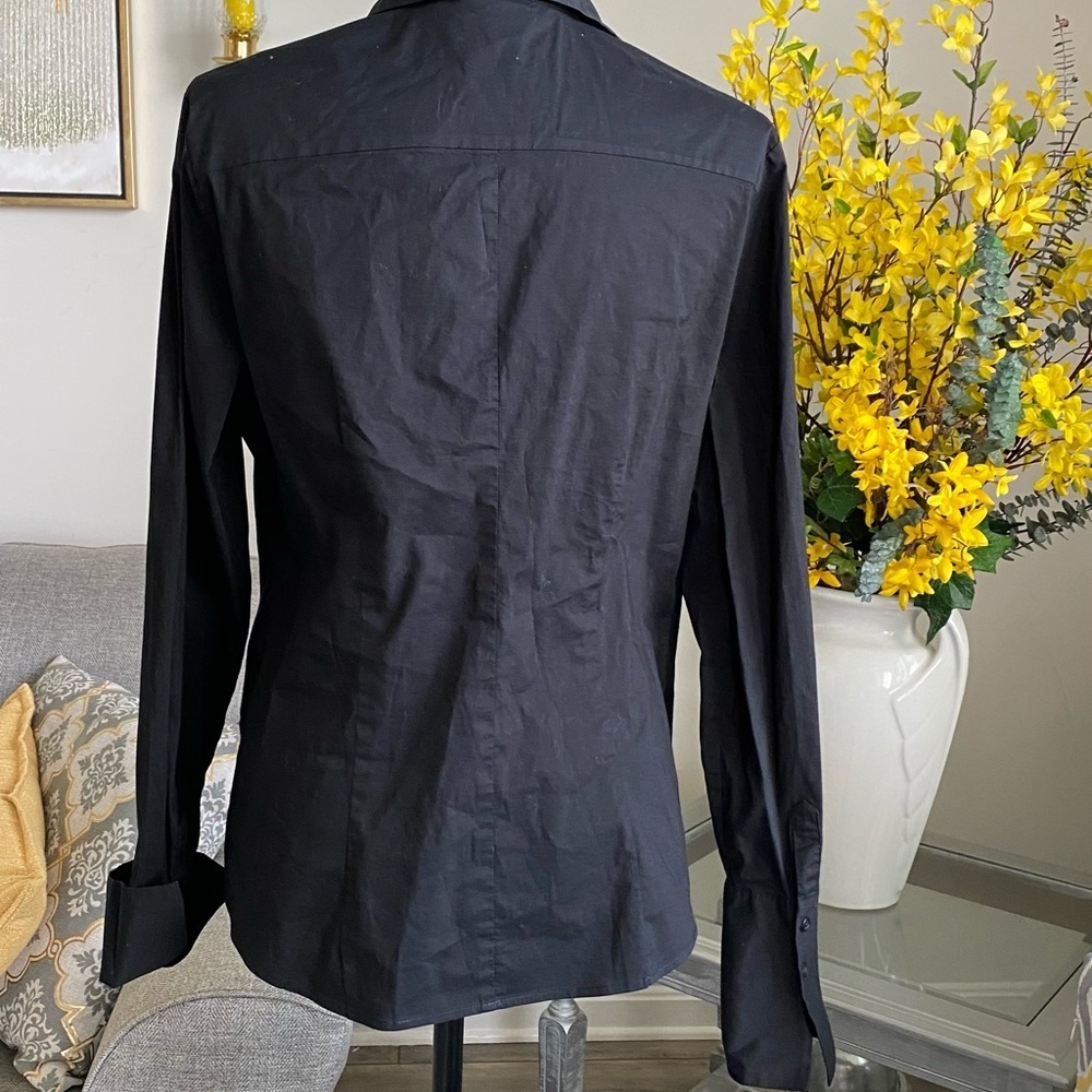 Women V-Neck Long Sleeve Button Down - Picture 4 of 10